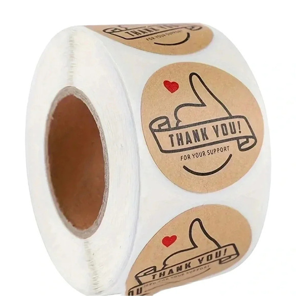 Thank‎ You 500 Posh Stickers - Picture 1 of 2